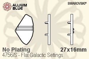 施華洛世奇 Flat Galactic花式石爪托 (4756/S) 27x16mm - 無鍍層 - 關閉視窗 >> 可點擊圖片