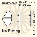 Swarovski Flat Galactic Settings (4756/S) 39x23.5mm - No Plating