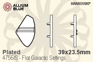 施华洛世奇 Flat Galactic花式石爪托 (4756/S) 39x23.5mm - 镀面 - 关闭视窗 >> 可点击图片