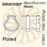 Swarovski Shell Settings (4789/S) 29mm - Plated