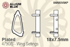 Swarovski Wing Settings (4790/S) 18x7.5mm - Plated