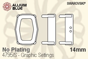 Swarovski Graphic Settings (4795/S) 14mm - No Plating - Haga Click en la Imagen para Cerrar