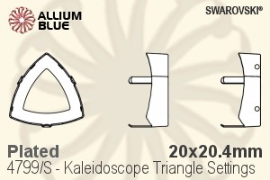 施華洛世奇 Kaleidoscope Triangle花式石爪托 (4799/S) 20x20.4mm - 鍍面 - 關閉視窗 >> 可點擊圖片