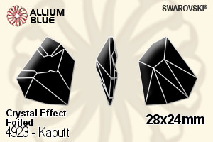 Swarovski Kaputt Fancy Stone (4923) 28x24mm - Crystal Effect With Platinum Foiling - Click Image to Close