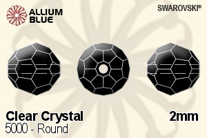 Swarovski Round Bead (5000) 2mm - Clear Crystal - Haga Click en la Imagen para Cerrar