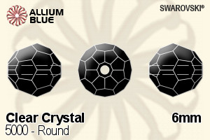 Swarovski Round Bead (5000) 6mm - Clear Crystal - Haga Click en la Imagen para Cerrar