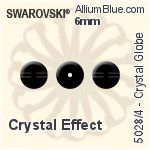 施华洛世奇 Crystal Globe 串珠 (5028/4) 6mm - 白色（半涂层）