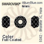 Swarovski Briolette XL Hole Bead (5042) 6mm - Color (Full Coated)