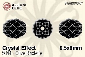 Swarovski Olive Briolette Bead (5044) 9.5x8mm - Crystal Effect - Haga Click en la Imagen para Cerrar