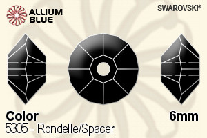 Swarovski Rondelle/Spacer Bead (5305) 6mm - Color - Click Image to Close