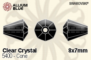 Swarovski Cone Bead (5400) 8x7mm - Clear Crystal