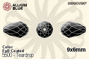Swarovski Teardrop Bead (5500) 9x6mm - Color (Full Coated)