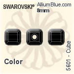 スワロフスキー Cube ビーズ (5601) 8mm - カラー