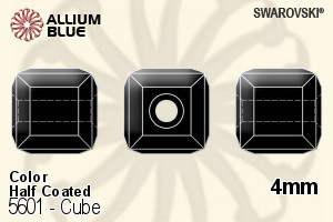 SWAROVSKI 5601 4MM BLACK DIAMOND SHIMMERB