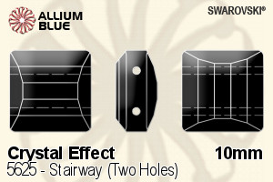 施华洛世奇 Stairway (Two Holes) 串珠 (5625) 10mm - 白色（半涂层） - 关闭视窗 >> 可点击图片