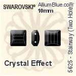 Swarovski Stairway (Two Holes) Bead (5625) 10mm - Crystal Effect