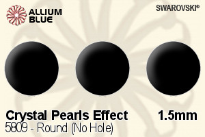 施华洛世奇 圆形 (No Hole) (5809) 1.5mm - 水晶珍珠