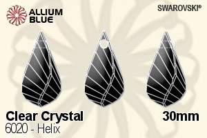 Swarovski Helix Pendant (6020) 30mm - Clear Crystal - Haga Click en la Imagen para Cerrar