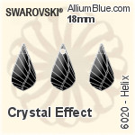 Swarovski Helix Pendant (6020) 18mm - Crystal Effect