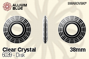 スワロフスキー Disk ペンダント (6039) 38mm - クリスタル - ウインドウを閉じる