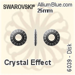 施华洛世奇 Disk 吊坠 (6039) 25mm - 白色（半涂层）