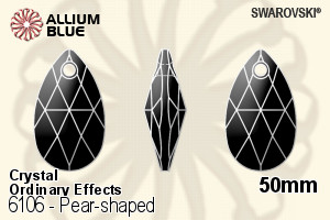 施华洛世奇 Pear-shaped 吊坠 (6106) 50mm - Crystal (Ordinary Effects) - 关闭视窗 >> 可点击图片