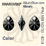 スワロフスキー XILION Mini Pear ペンダント (6128) 10mm - カラー