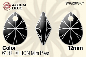Swarovski XILION Mini Pear Pendant (6128) 12mm - Color