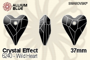 スワロフスキー Wild Heart ペンダント (6240) 37mm - クリスタル エフェクト - ウインドウを閉じる