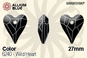 Swarovski Wild Heart Pendant (6240) 27mm - Color - Click Image to Close