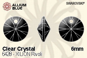 Swarovski XILION Rivoli Pendant (6428) 6mm - Clear Crystal - Haga Click en la Imagen para Cerrar