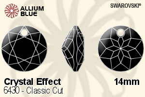 Swarovski Classic Cut Pendant (6430) 14mm - Crystal Effect - Click Image to Close