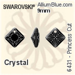 Swarovski Princess Cut Pendant (6431) 9mm - Clear Crystal
