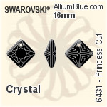 Swarovski Princess Cut Pendant (6431) 16mm - Clear Crystal