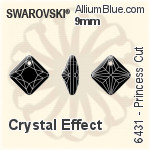 Swarovski Princess Cut Pendant (6431) 9mm - Crystal Effect