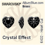 Swarovski Heart Cut Pendant (6432) 8mm - Crystal Effect