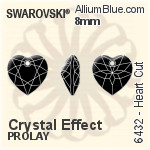 スワロフスキー Heart カット ペンダント (6432) 8mm - クリスタル エフェクト PROLAY