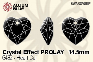 Swarovski Heart Cut Pendant (6432) 14.5mm - Crystal Effect PROLAY - Haga Click en la Imagen para Cerrar