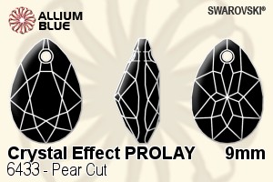 Swarovski Pear Cut Pendant (6433) 9mm - Crystal Effect PROLAY