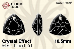 Swarovski Trilliant Cut Pendant (6434) 10.5mm - Crystal Effect - Click Image to Close