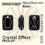スワロフスキー Emerald カット ペンダント (6435) 9mm - クリスタル エフェクト PROLAY