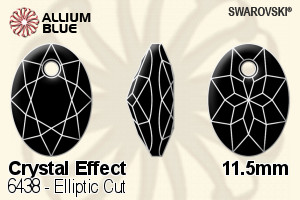 Swarovski Elliptic Cut Pendant (6438) 11.5mm - Crystal Effect - Haga Click en la Imagen para Cerrar