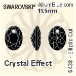 Swarovski Elliptic Cut Pendant (6438) 11.5mm - Crystal Effect