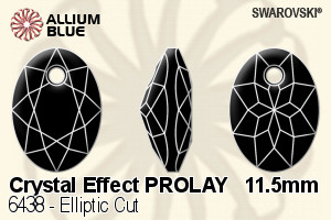 スワロフスキー Elliptic カット ペンダント (6438) 11.5mm - クリスタル エフェクト PROLAY - ウインドウを閉じる