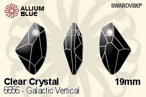 Swarovski Galactic Vertical Pendant (6656) 19mm - Clear Crystal - Haga Click en la Imagen para Cerrar