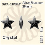 施华洛世奇 STRASS Star (8815) 20mm - 透明白色