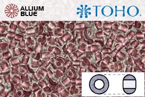 TOHO Round Seed Beads (RR11-1015) 11/0 Round - Inside-Color Crystal/Blush-Lined - Haga Click en la Imagen para Cerrar