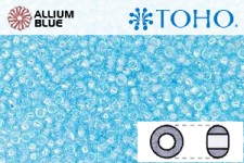TOHO ラウンド Seed ビーズ (RR11-104) 11/0 ラウンド - Transparent-Lustered Aquamarine