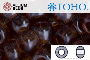 TOHO Round Seed Beads (RR15-114) 15/0 Round Small - Transparent-Lustered Smoky Topaz - Haga Click en la Imagen para Cerrar
