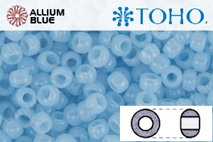 TOHO ラウンド Seed ビーズ (RR3-1143) 3/0 ラウンド Extra Large - Translucent Aqua Blue - ウインドウを閉じる